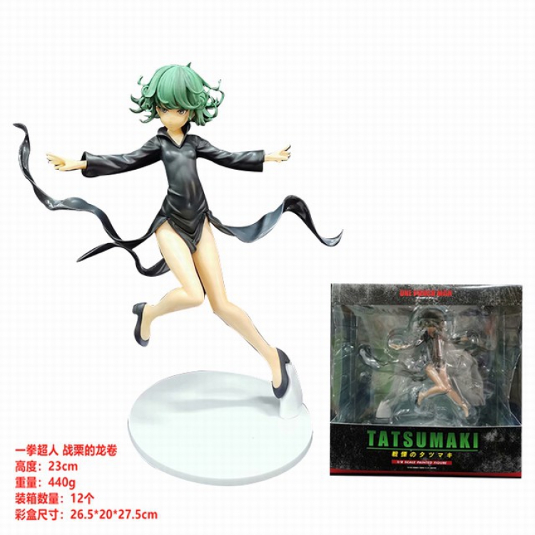 One Punch Man Terrible Tornado Boxed Figure Decoration Model 23CM 440G Color box size:26.5X20X27.5CM