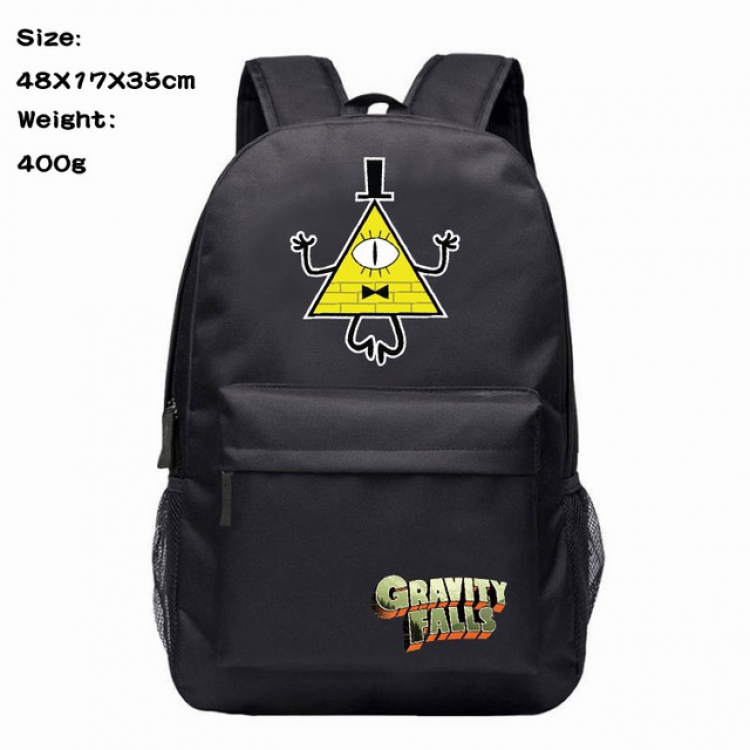 Gravity Falls Anime 600D Canvas Backpack Waterproof School Bag 48X17X35CM 400G