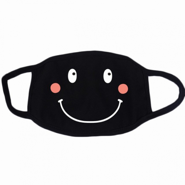 Personality facial expression Color printing Dustproof and breathable cotton masks a set price for 10 pcs