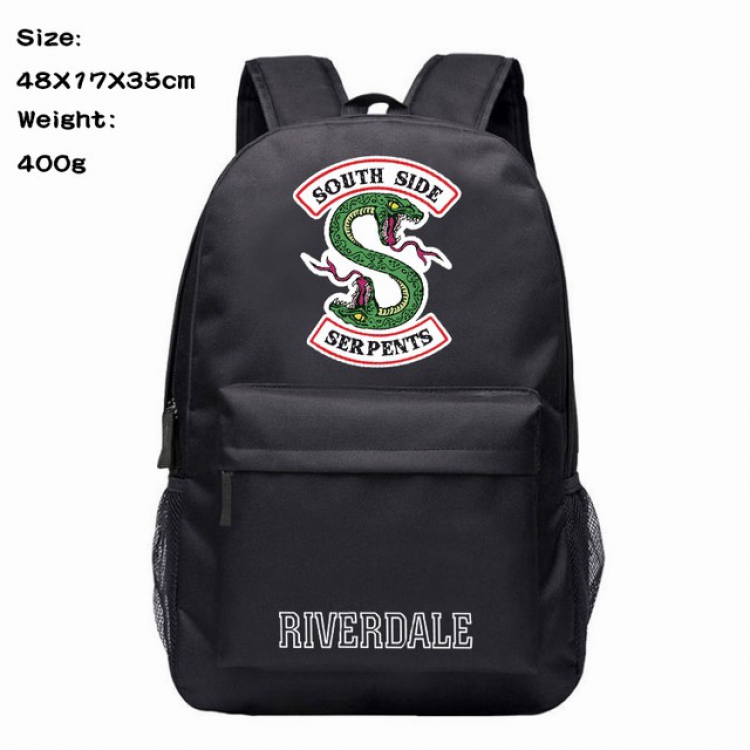 Riverdale Anime 600D Canvas Backpack 48X17X35CM 400G
