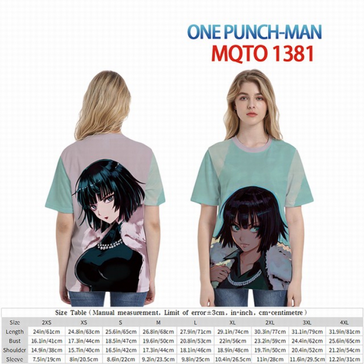 One Punch Man Full color short sleeve t-shirt 9 sizes from 2XS to 4XL MQTO-1381