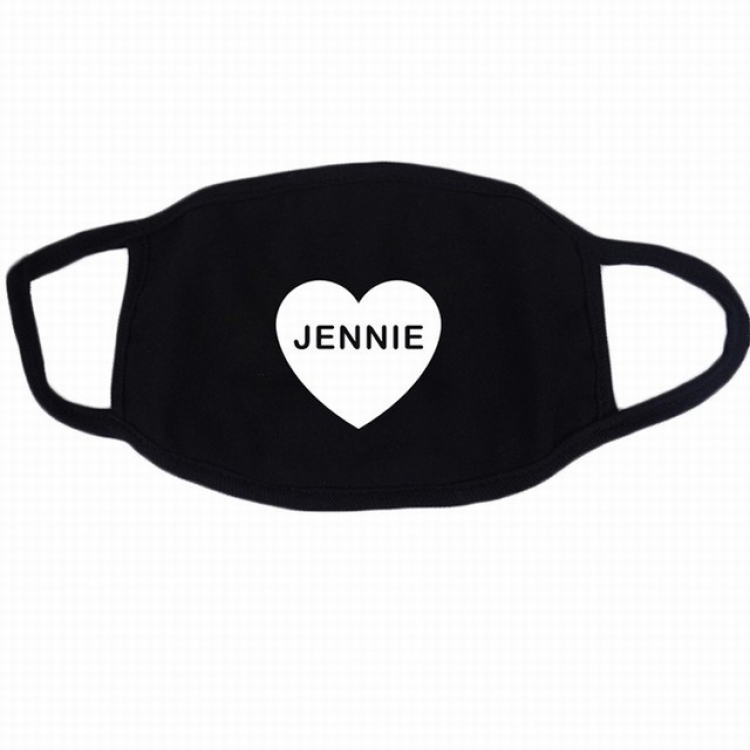 BLACKPINK JENNIE white printed cotton masks a set price for 10 pcs