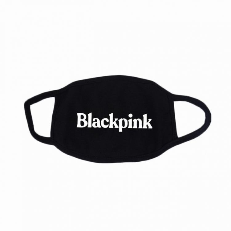 Blackpink white printed cotton masks a set price for 10 pcs