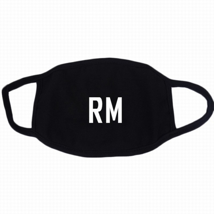 BTS RM white printed cotton masks a set price for 10 pcs