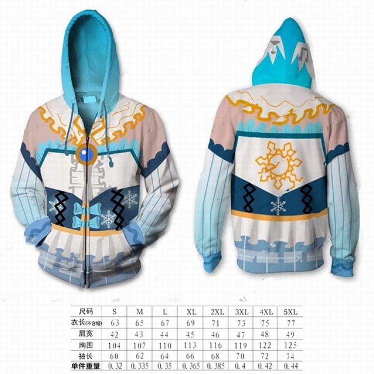 Hatsune Miku Light blue hooded zipper sweater coat S M L XL 2XL 3XL 4XL 5XL price for 2 pcs preorder 3 days