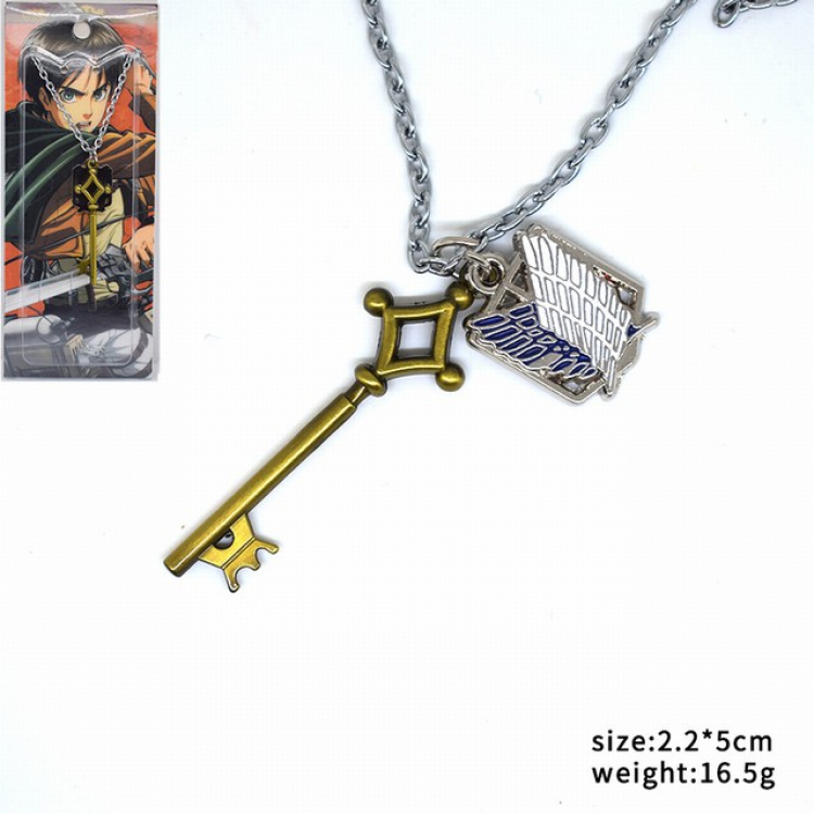 Attack on Titan Necklace pendant 2.2X5CM 16.5G