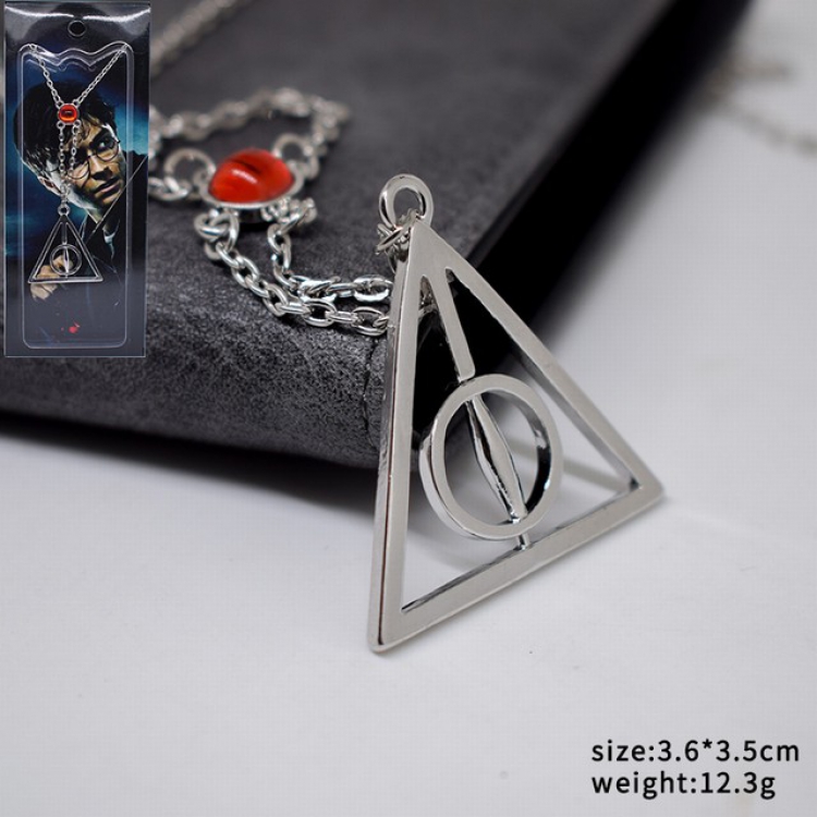 Harry Potter the Deathly Hallows Necklace pendant ornament 3.6X3.5CM 12.3G