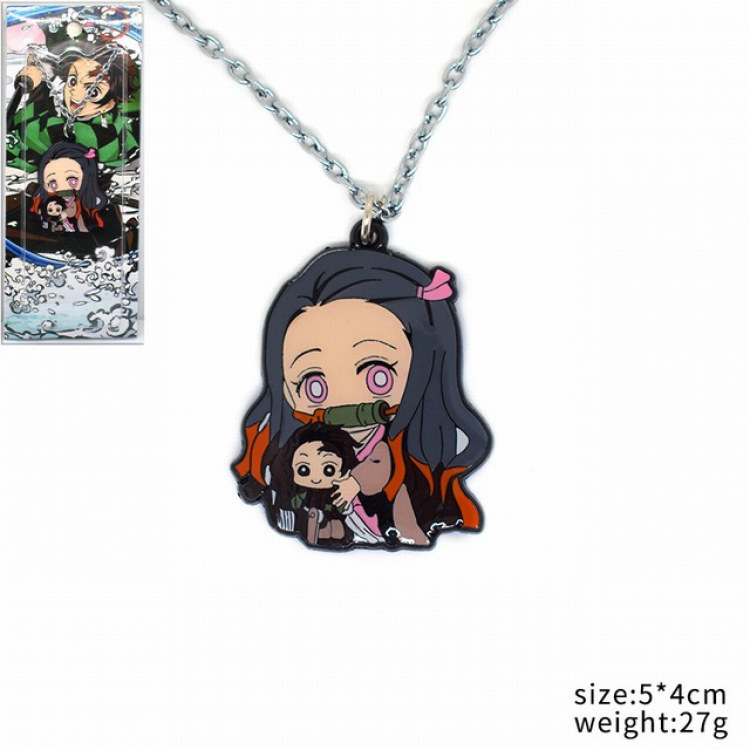 Demon Slayer Kimets Kamado Nezuko Necklace pendant ornament 5X4CM 27G