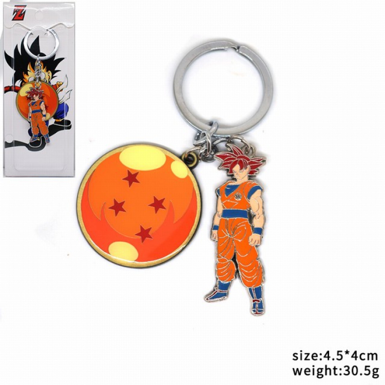 Dragon Ball Son Goku Keychain pendant 4.5X4CM 30.5G