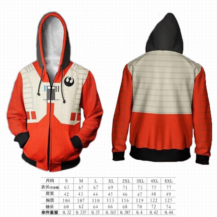 Star Wars  hooded zipper sweater coat S M L XL 2XL 3XL 4XL 5XL price for 2 pcs preorder 3 days