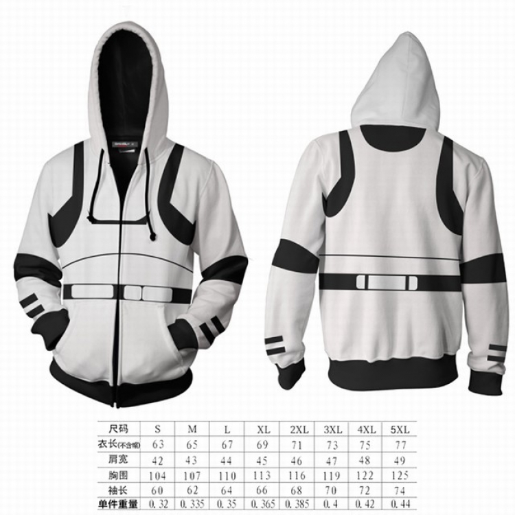 Star Wars hooded zipper sweater coat S M L XL 2XL 3XL 4XL 5XL price for 2 pcs preorder 3 days