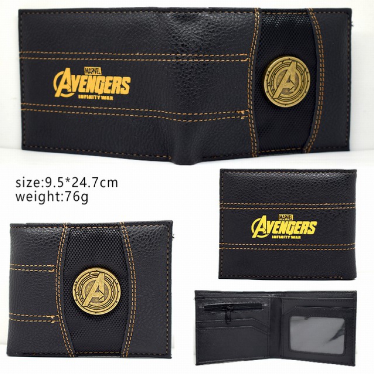 The Avengers Short two-fold wallet 9.5X24.7CM 76G
