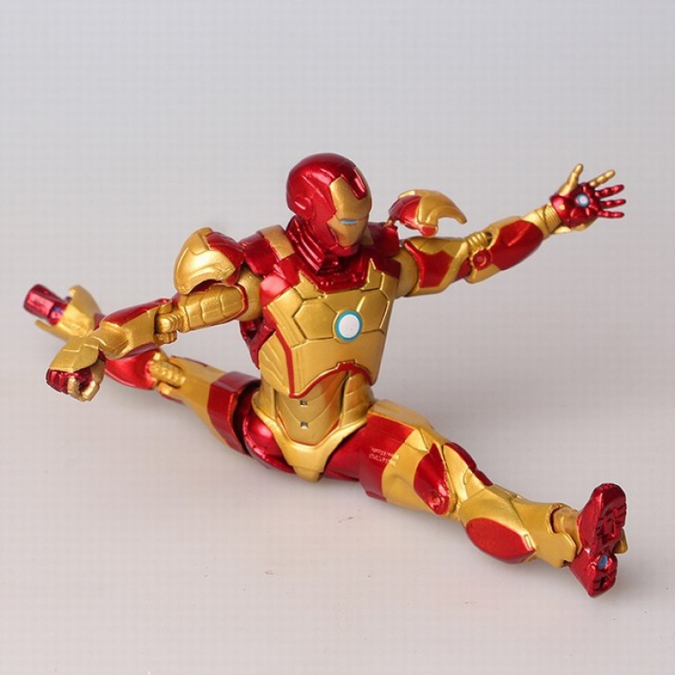 The Avengers Iron Man Golden Bagged Figure Decoration Model 18CM 0.16KG