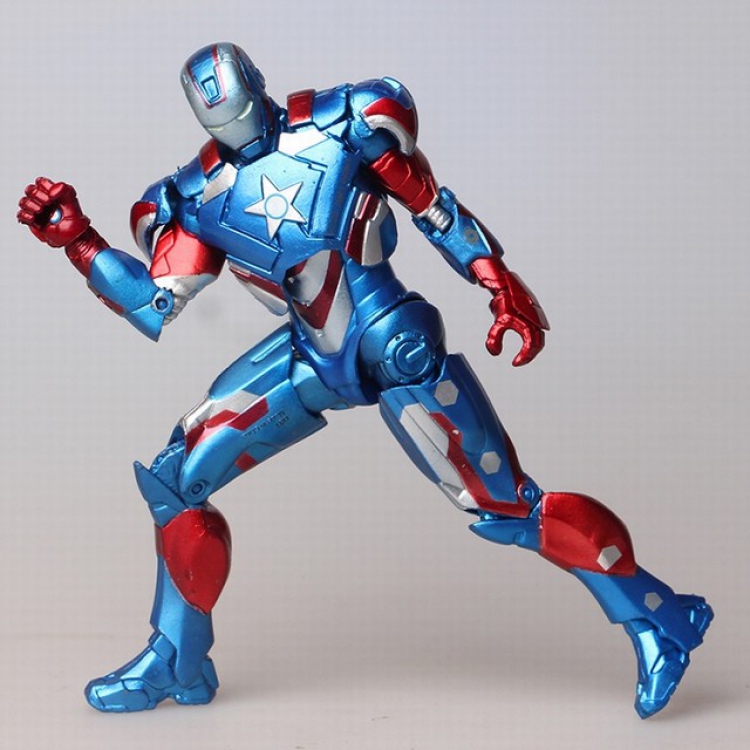 The Avengers Iron Man Blue Bagged Figure Decoration Model 18CM 0.16KG