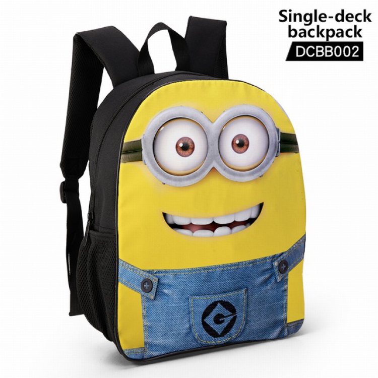 DCBB002-Minions Anime waterproof single-deck backpack 28.5X13X37CM