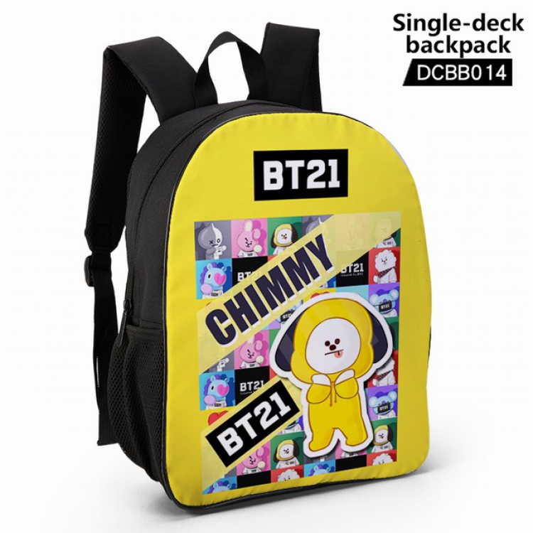 DCBB014-BTS Anime waterproof single-deck backpack 28.5X13X37CM