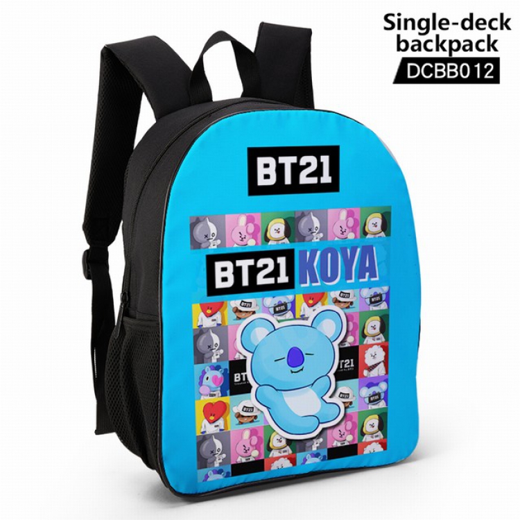DCBB012-BTS Anime waterproof single-deck backpack 28.5X13X37CM