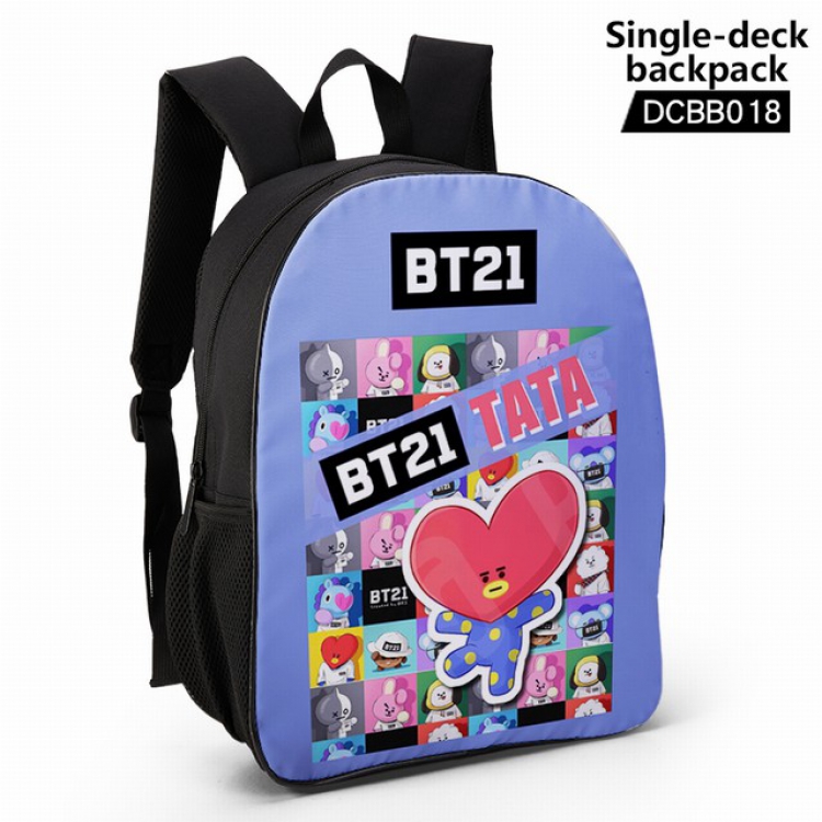 DCBB018-BTS Anime waterproof single-deck backpack 28.5X13X37CM