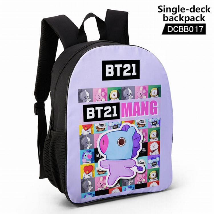 DCBB017-BTS Anime waterproof single-deck backpack 28.5X13X37CM