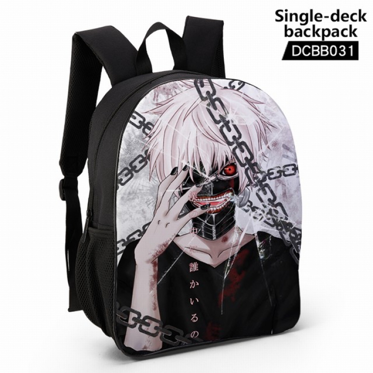 DCBB031-Tokyo Ghoul Anime waterproof single-deck backpack 28.5X13X37CM