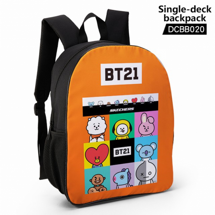 DCBB020-BTS Anime waterproof single-deck backpack 28.5X13X37CM