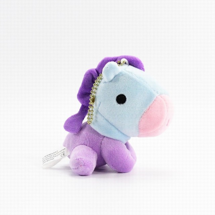 BTS Pony Plush doll pendant ornaments doll size: 12X9X6CM a set price for 10 pcs