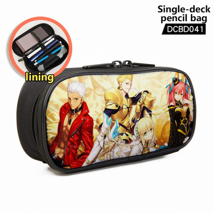 Fate Grand Order Anime single layer waterproof pen case 25X7X12CM -DCBD041