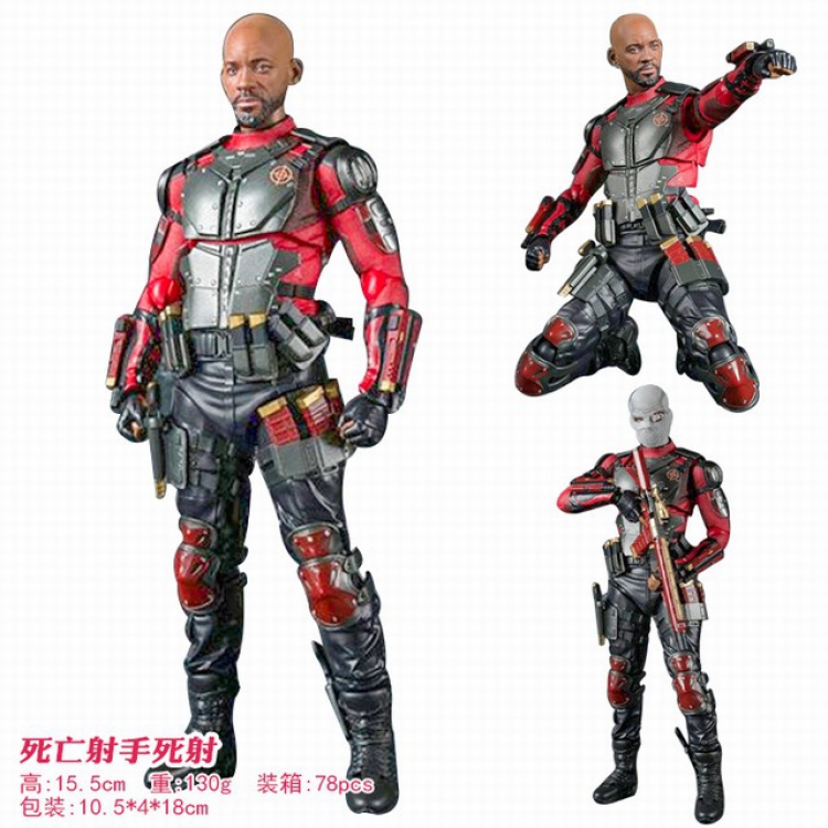 Suicide Squad Will Smith Boxed Figure Decoration Model 15.5CM 0.13KG a box of 78