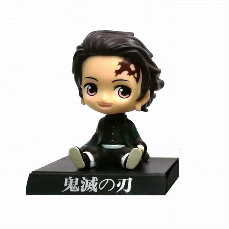 Demon Slayer Kimets Kamado Tanjirou Shake head Boxed Figure Decoration Model About 13CM