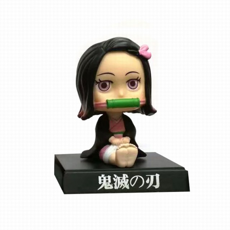 Demon Slayer Kimets Kamado Nezuko Shake head Boxed Figure Decoration Model About 13CM