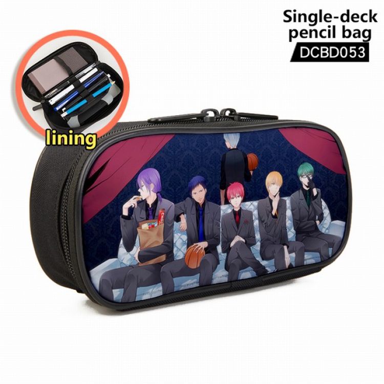 Kuroko no Basuke Anime single layer waterproof pen case 25X7X12CM -DCBD053