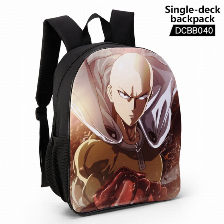 DCBB040-One Punch Man Anime waterproof single-deck backpack 28.5X13X37CM