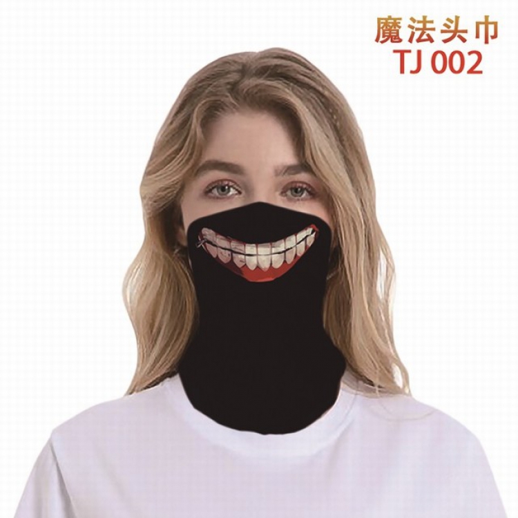 TJ 002-Tokyo Ghoul Color printing magic turban scarf