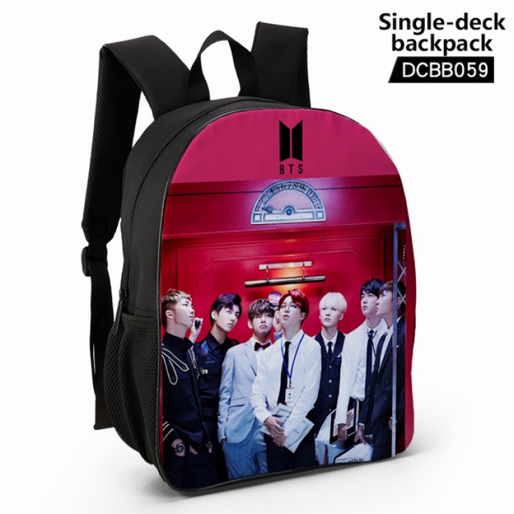DCBB059-BTS Anime waterproof single-deck backpack 28.5X13X37CM