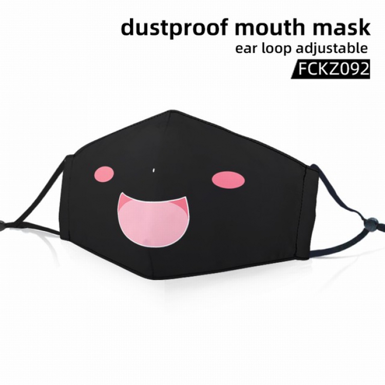 FCKZ092-Himono!UmaruchaDustproof mouth mask ear loop adijustable a set price for 5 pcs
