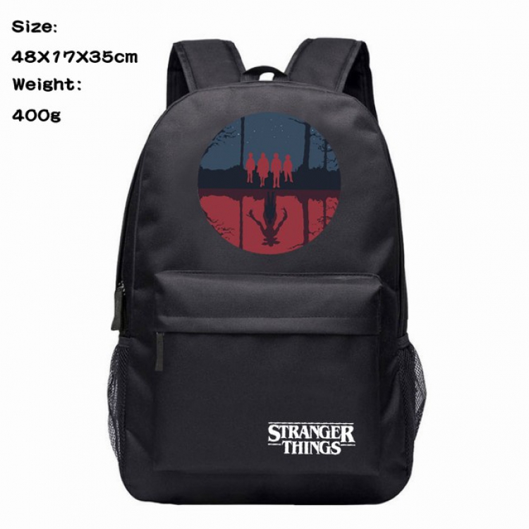 Stranger Things Anime 600D Canvas Backpack 48X17X35CM 400G