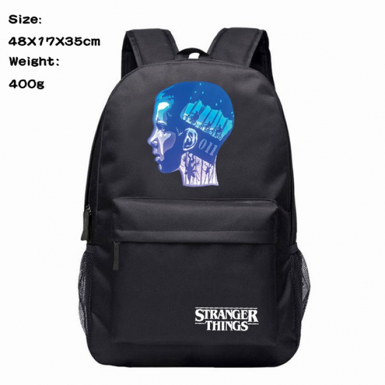 Stranger Things Anime 600D Canvas Backpack 48X17X35CM 400G