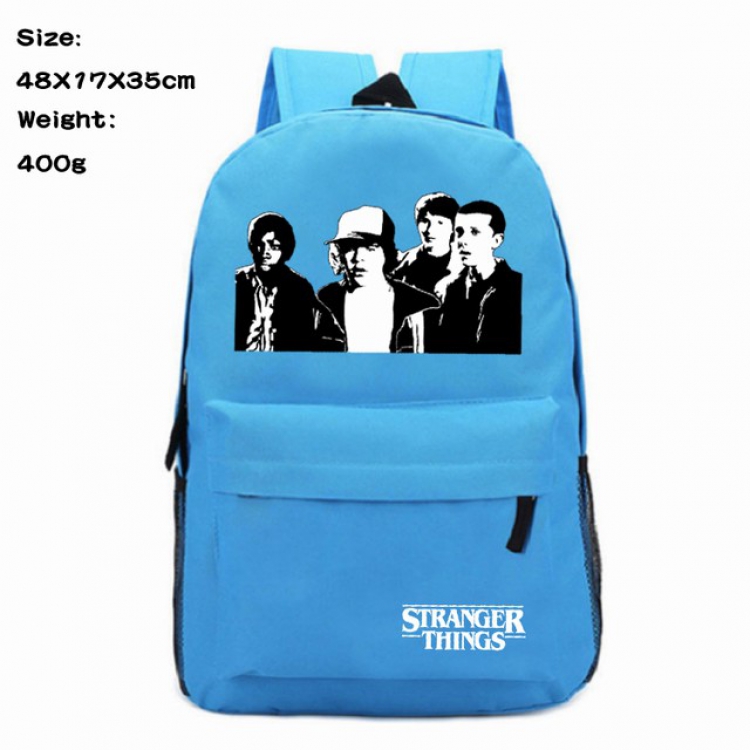 Stranger Things Anime 600D Canvas Backpack 48X17X35CM 400G