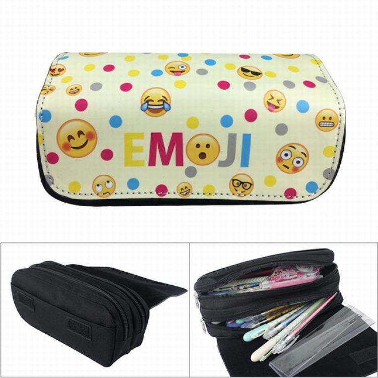 Anime double layer multifunctional canvas pencil bag wallet  20X9X6.5CM 100G