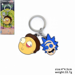 Rick and Morty Keychain pendan...