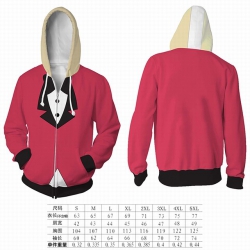 Hazbin Hotel pink hooded zippe...