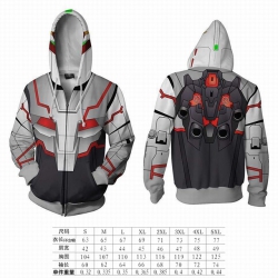 Gundam hooded zipper sweater c...