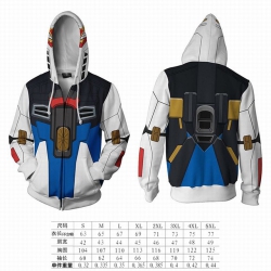 Gundam hooded zipper sweater c...