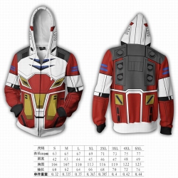 Gundam hooded zipper sweater c...