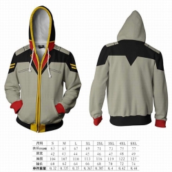 Gundam hooded zipper sweater c...