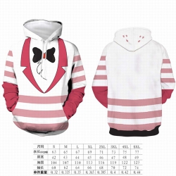 Hazbin Hotel Pink stripes Roun...