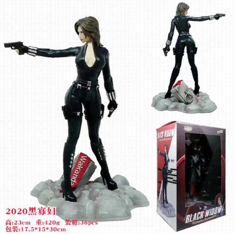 The Avengers Black Widow Boxed Figure Decoration Model 23CM 0.42KG a box of 36