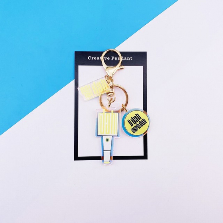 NCT Colorful key ring pendant ornaments 7.5X11CM 25G a set price for 5 pcs
