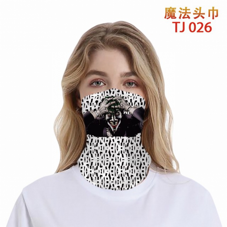 TJ-026-Joker Personalized color printing magic turban scarf