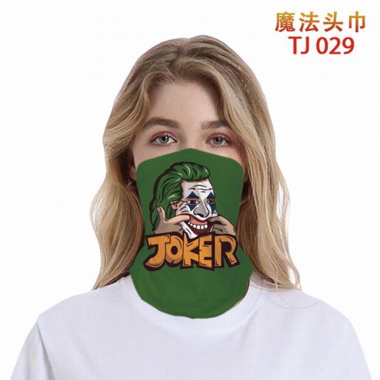TJ-029-Joker Personalized color printing magic turban scarf